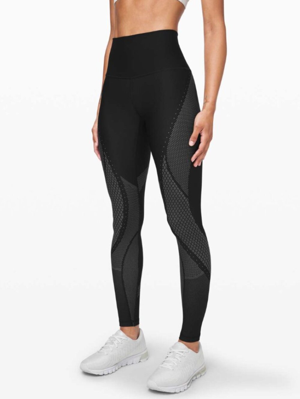 Lululemon Mapped Out High-Rise Tight - Black / Glacier Grey